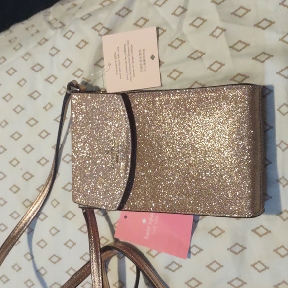 BRAND NEW NWT Authentic Kate Spade North So. Glitter Crossbody Bag with Box - Picture 1 of 6